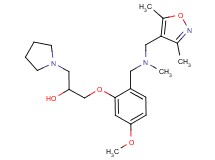 1-(2-{[[(3,5-dimethylisoxazol-4-yl)methyl](methyl)amino]methyl}-5-methoxyphenoxy)-3-pyrrolidin-1-ylpropan-2-ol