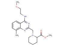 methyl 1-({4-[(2-methoxyethyl)amino]-8-methyl-2-quinazolinyl}methyl)-2-piperidinecarboxylate