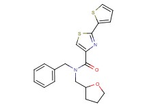 N-benzyl-N-(tetrahydro-2-furanylmethyl)-2-(2-thienyl)-1,3-thiazole-4-carboxamide
