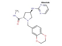 (4R)-1-(2,3-dihydro-1,4-benzodioxin-6-ylmethyl)-N-methyl-4-(pyrimidin-2-ylamino)-L-prolinamide