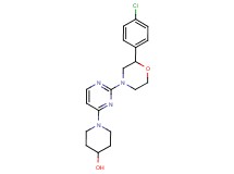 1-{2-[2-(4-chlorophenyl)morpholin-4-yl]pyrimidin-4-yl}piperidin-4-ol