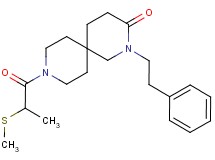 9-[2-(methylthio)propanoyl]-2-(2-phenylethyl)-2,9-diazaspiro[5.5]undecan-3-one