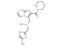 N-methyl-1-(4-methyl-1H-imidazol-2-yl)-N-{[6-(1-piperidinylcarbonyl)imidazo[2,1-b][1,3]thiazol-5-yl]methyl}methanamine