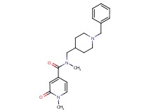 N-[(1-benzyl-4-piperidinyl)methyl]-N,1-dimethyl-2-oxo-1,2-dihydro-4-pyridinecarboxamide