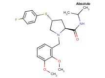 (4R)-1-(2,3-dimethoxybenzyl)-4-[(4-fluorophenyl)thio]-N-isopropyl-L-prolinamide