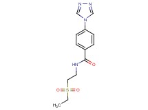 N-[2-(ethylsulfonyl)ethyl]-4-(4H-1,2,4-triazol-4-yl)benzamide