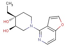 (3R*,4R*)-4-ethyl-1-furo[3,2-c]pyridin-4-ylpiperidine-3,4-diol