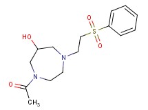 1-acetyl-4-[2-(phenylsulfonyl)ethyl]-1,4-diazepan-6-ol