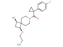 rel-(1R,3S)-3-(2-aminoethoxy)-7-{[1-(4-fluorophenyl)cyclopropyl]carbonyl}-7-azaspiro[3.5]nonan-1-ol hydrochloride