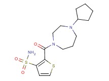 2-[(4-cyclopentyl-1,4-diazepan-1-yl)carbonyl]-3-thiophenesulfonamide