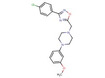 1-{[3-(4-chlorophenyl)-1,2,4-oxadiazol-5-yl]methyl}-4-(3-methoxyphenyl)piperazine