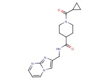 1-(cyclopropylcarbonyl)-N-(imidazo[1,2-a]pyrimidin-2-ylmethyl)-4-piperidinecarboxamide