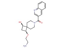 rel-(1R,3S)-3-(2-aminoethoxy)-7-(3-quinolinylcarbonyl)-7-azaspiro[3.5]nonan-1-ol hydrochloride