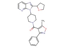 3-{1-[(5-methyl-3-phenyl-4-isoxazolyl)carbonyl]-4-piperidinyl}-2-(tetrahydro-2-furanyl)-3H-imidazo[4,5-b]pyridine