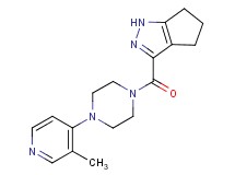 3-{[4-(3-methyl-4-pyridinyl)-1-piperazinyl]carbonyl}-1,4,5,6-tetrahydrocyclopenta[c]pyrazole trifluoroacetate