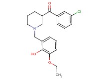 (3-chlorophenyl)[1-(3-ethoxy-2-hydroxybenzyl)-3-piperidinyl]methanone