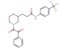 3-{1-[oxo(phenyl)acetyl]-3-piperidinyl}-N-[4-(trifluoromethyl)phenyl]propanamide