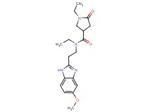 N,1-diethyl-N-[2-(5-methoxy-1H-benzimidazol-2-yl)ethyl]-5-oxo-3-pyrrolidinecarboxamide