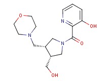 2-{[(3R*,4R*)-3-(hydroxymethyl)-4-(morpholin-4-ylmethyl)pyrrolidin-1-yl]carbonyl}pyridin-3-ol