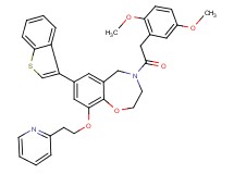 7-(1-benzothien-3-yl)-4-[(2,5-dimethoxyphenyl)acetyl]-9-[2-(2-pyridinyl)ethoxy]-2,3,4,5-tetrahydro-1,4-benzoxazepine