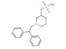 1-(2,2-diphenylethyl)-3-[(methylsulfonyl)methyl]piperidine
