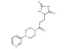 5-{3-oxo-3-[4-(3-pyridinyl)-1-piperazinyl]propyl}-2,4-imidazolidinedione