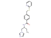 N-[1-(1H-imidazol-1-ylmethyl)propyl]-4-[(pyridin-2-ylthio)methyl]benzamide