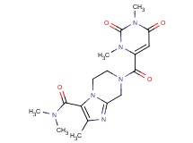 7-[(1,3-dimethyl-2,6-dioxo-1,2,3,6-tetrahydro-4-pyrimidinyl)carbonyl]-N,N,2-trimethyl-5,6,7,8-tetrahydroimidazo[1,2-a]pyrazine-3-carboxamide