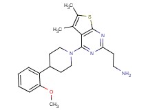 (2-{4-[4-(2-methoxyphenyl)piperidin-1-yl]-5,6-dimethylthieno[2,3-d]pyrimidin-2-yl}ethyl)amine
