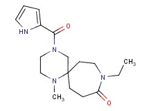 9-ethyl-1-methyl-4-(1H-pyrrol-2-ylcarbonyl)-1,4,9-triazaspiro[5.6]dodecan-10-one