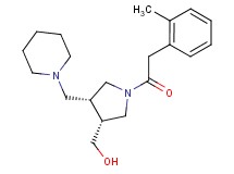 [(3R*,4R*)-1-[(2-methylphenyl)acetyl]-4-(piperidin-1-ylmethyl)pyrrolidin-3-yl]methanol