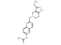 N-{2-[(3-ethyl-1,4,6,7-tetrahydro-5H-pyrazolo[4,3-c]pyridin-5-yl)methyl]quinolin-6-yl}acetamide
