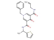 N-allyl-1-benzyl-4-oxo-N'-[1-(2-thienyl)ethyl]-1,4-dihydro-3,5-pyridinedicarboxamide