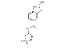 N-(1,1-dioxido-2,3-dihydro-3-thienyl)-2-methyl-1,3-benzoxazole-6-carboxamide