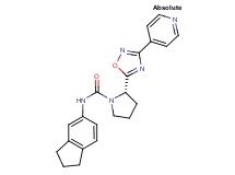 (2S)-N-(2,3-dihydro-1H-inden-5-yl)-2-(3-pyridin-4-yl-1,2,4-oxadiazol-5-yl)pyrrolidine-1-carboxamide