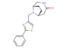 (1S*,6R*)-9-[(2-phenyl-1,3-thiazol-4-yl)methyl]-3,9-diazabicyclo[4.2.1]nonan-4-one