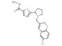 5-{1-[(6-chloro-2H-chromen-3-yl)methyl]-2-pyrrolidinyl}-N-methyl-2-thiophenecarboxamide
