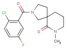 2-(2-chloro-5-fluorobenzoyl)-7-methyl-2,7-diazaspiro[4.5]decan-6-one