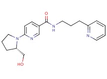 6-[(2S)-2-(hydroxymethyl)-1-pyrrolidinyl]-N-[3-(2-pyridinyl)propyl]nicotinamide
