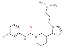 3-{1-[3-(dimethylamino)propyl]-1H-imidazol-2-yl}-N-(3-fluorophenyl)-1-piperidinecarboxamide