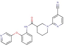 1-(4-cyanopyridin-2-yl)-N-[2-(pyridin-3-yloxy)phenyl]piperidine-3-carboxamide