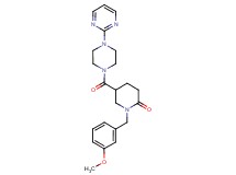 1-(3-methoxybenzyl)-5-{[4-(2-pyrimidinyl)-1-piperazinyl]carbonyl}-2-piperidinone