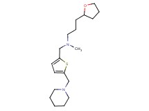 N-methyl-N-{[5-(piperidin-1-ylmethyl)-2-thienyl]methyl}-3-(tetrahydrofuran-2-yl)propan-1-amine