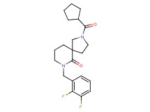 2-(cyclopentylcarbonyl)-7-(2,3-difluorobenzyl)-2,7-diazaspiro[4.5]decan-6-one