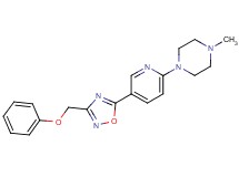 1-methyl-4-{5-[3-(phenoxymethyl)-1,2,4-oxadiazol-5-yl]pyridin-2-yl}piperazine