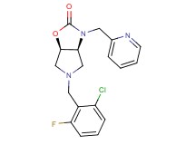 (3aS*,6aR*)-5-(2-chloro-6-fluorobenzyl)-3-(2-pyridinylmethyl)hexahydro-2H-pyrrolo[3,4-d][1,3]oxazol-2-one