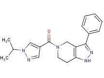 5-[(1-isopropyl-1H-pyrazol-4-yl)carbonyl]-3-phenyl-4,5,6,7-tetrahydro-1H-pyrazolo[4,3-c]pyridine