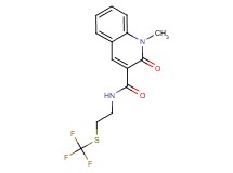 1-methyl-2-oxo-N-{2-[(trifluoromethyl)thio]ethyl}-1,2-dihydroquinoline-3-carboxamide