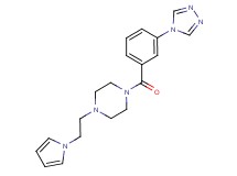 1-[2-(1H-pyrrol-1-yl)ethyl]-4-[3-(4H-1,2,4-triazol-4-yl)benzoyl]piperazine