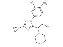 4-{1-[3-cyclopropyl-1-(3,4-dimethylphenyl)-1H-1,2,4-triazol-5-yl]propyl}morpholine